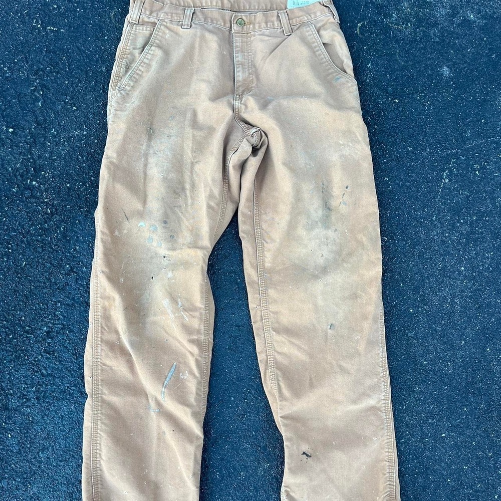 Vintage Carhartt baggy carpenter pants  size 34" x 34" - Picture 2 of 4